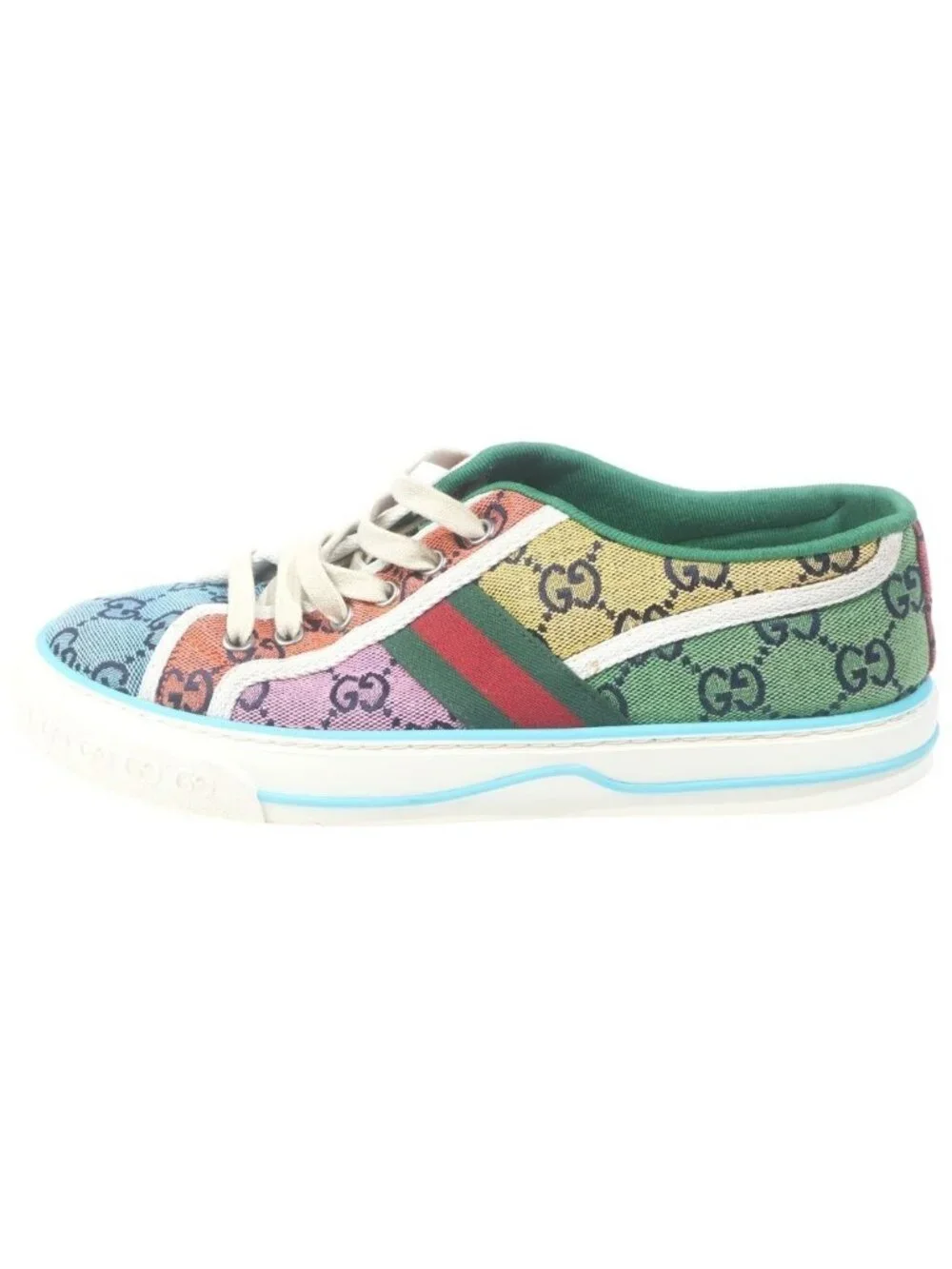 Gucci GG Canvas Tennis Low Cut Sneakers Multicolor